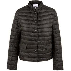 Aspesi, Dames, Jassen, Zwart, Maat: L Leer,