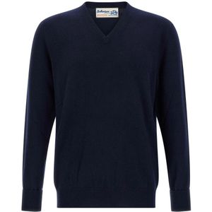 Ballantyne, Heren, Truien, Blauw, Maat: 3XL Kasjmier,