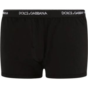 Dolce & Gabbana - Ondergoed - Zwart - Stretch Katoenen Boxer Briefs