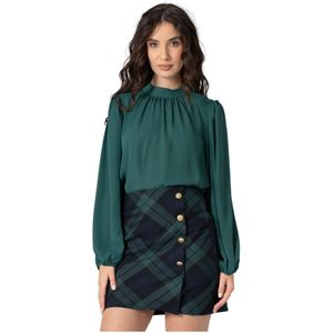 Kocca, Dames, Blouses & Shirts, Groen, Maat: M Zijde,