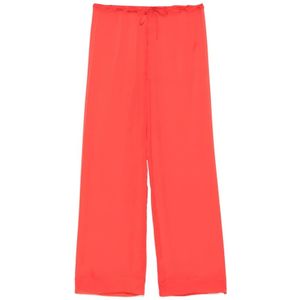 Paloma Wool, Dames, Broeken, Rood, Maat: L Wol,