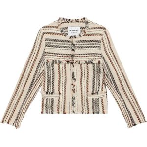 Marant étoile, Dames, Jassen, Beige, Maat: S Katoen,