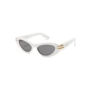 Dior Witte zonnebril met originele hoes , White , Dames , Maat: 50 MM