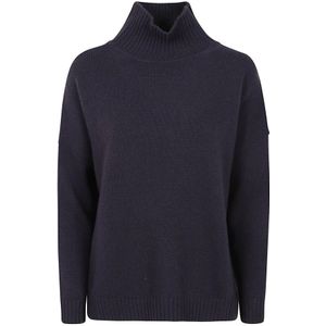 Weekend Max Mara, Dames, Truien, Blauw, Maat: S Wol,