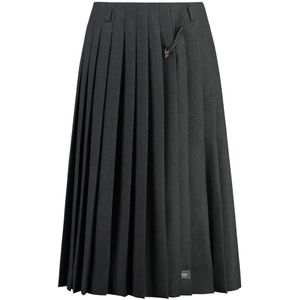 Prada, Dames, Rokken, Grijs, Maat: XS Wol,