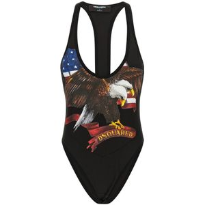 Dsquared2, Dames, Tops, Veelkleurig, Maat: S Katoen,