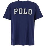 Polo Ralph Lauren - T-shirt - Blauw - Katoen - Crewneck met Logo Borduurwerk