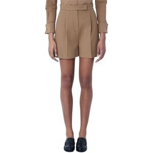 Max Mara, Dames, Korte broeken, Beige, Maat: S Katoen,