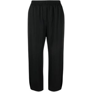 Giorgio Armani, Dames, Broeken, Blauw, Maat: 3XS Wol,