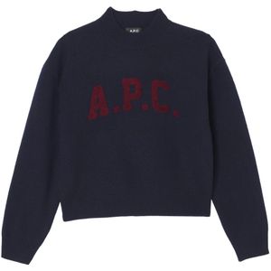 A.p.c., Dames, Truien, Blauw, Maat: M Wol,