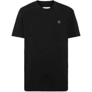 Philipp Plein, Heren, Tops, Zwart, Maat: M Katoen,