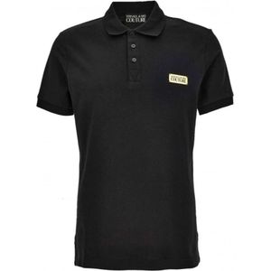 Versace, Heren, Tops, Zwart, Maat: L Katoen,