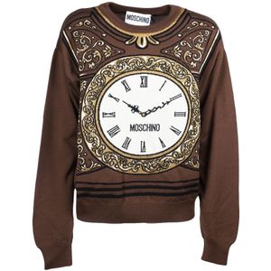 Moschino, Dames, Truien, Veelkleurig, Maat: XS Wol,