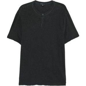 James Perse, Heren, Tops, Grijs, Maat: M Jersey,