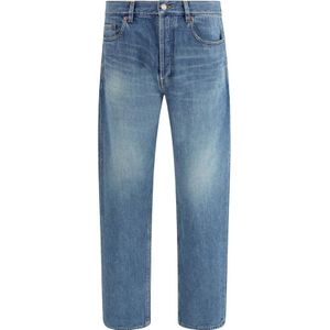 Saint Laurent, Heren, Jeans, Blauw, Maat: W32 Katoen,