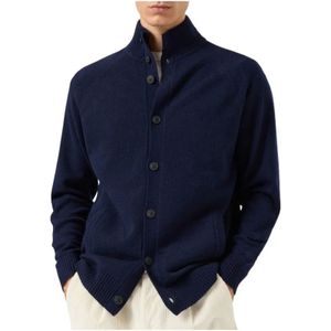 Saint Barth, Heren, Truien, Blauw, Maat: S Wol,