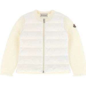 Moncler, unisex, Truien, Wit, Maat: 152 CM