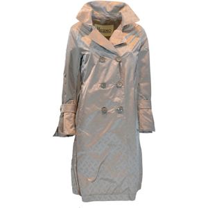 Herno, Dames, Mantels, Beige, Maat: 2XS Katoen,