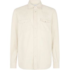 Boglioli, Heren, Overhemden, Wit, Maat: M Corduroy,