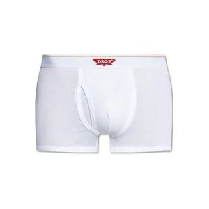 Dsquared2 Boxershorts met logo , White , Heren , Maat: XS