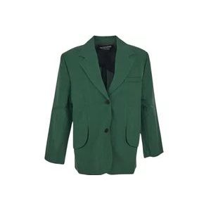 Jacquemus Viscose Jas - La Veste Titolo , Green , Dames , Maat: XS