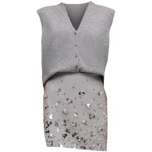 Simkhai, Dames, Jurken, Grijs, Maat: S