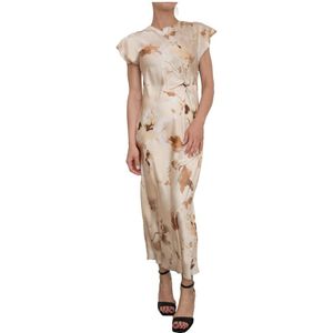 Kocca, Dames, Jurken, Beige, Maat: L Poliester,
