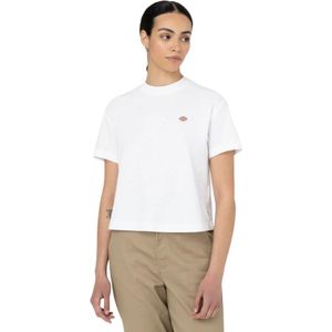 Dickies, Dames, Tops, Wit, Maat: L Katoen,