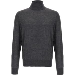 Dsquared2, Heren, Truien, Grijs, Maat: L Wol,