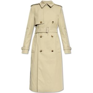 Burberry, Dames, Mantels, Beige, Maat: 2XS Katoen,