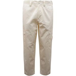 Stone Island, Heren, Jeans, Wit, Maat: W32 Katoen,