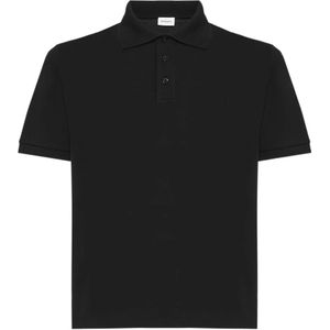 Saint Laurent - Poloshirt - Zwart - Katoenmix