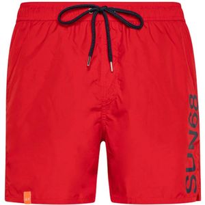 Sun68, Heren, Badkleding, Rood, Maat: S Nylon,