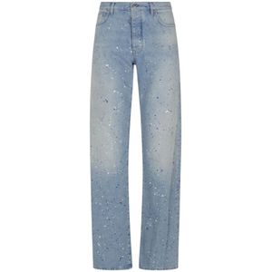 Off White, Heren, Jeans, Blauw, Maat: W32 Katoen,