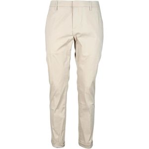 Dondup, Heren, Broeken, Beige, Maat: W32 Katoen,