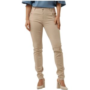 MOS Mosh, Dames, Jeans, Beige, Maat: W28