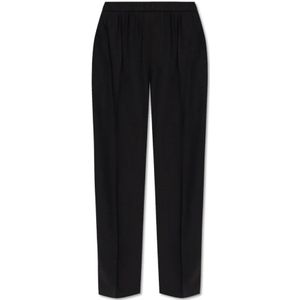 Fabiana Filippi, Dames, Broeken, Zwart, Maat: XS Wol,