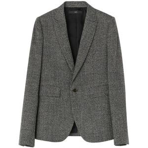 Sapio, Heren, Jassen, Zwart, Maat: 4XS Wol,