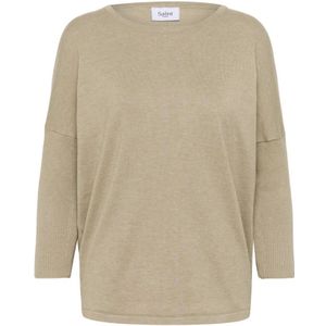 Saint Tropez, Dames, Truien, Bruin, Maat: L Viscose,