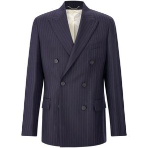 Golden Goose - Pinstripe Blazer - Blauw - Heren