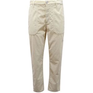 Pinko, Dames, Broeken, Wit, Maat: W26 Velours,