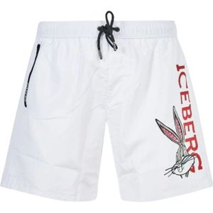 Iceberg, Heren, Badkleding, Wit, Maat: 2XL Poliester,