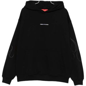 Vision OF Super, Heren, Sweatshirts & Hoodies, Zwart, Maat: XS Katoen,