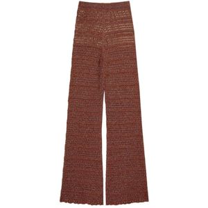 Twinset - Broek - Bruin - Elastische Taille