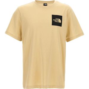 The North Face, Heren, Tops, Beige, Maat: S Katoen,