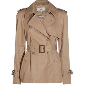 Chloé, Dames, Mantels, Beige, Maat: XS