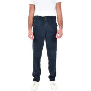 Boglioli, Heren, Broeken, Blauw, Maat: XL Katoen,