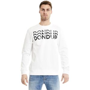 Dondup, Heren, Sweatshirts & Hoodies, Wit, Maat: 2XL