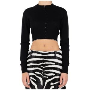 Jacquemus, Dames, Truien, Zwart, Maat: S Wol,