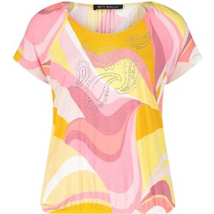 Betty Barclay - Bloemenprint T-shirt - Veelkleurig - Dames - Elastische Taille